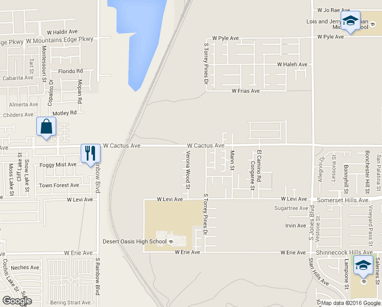 map of restaurants, bars, coffee shops, grocery stores, and more near 10522 Verona Wood Street in Las Vegas