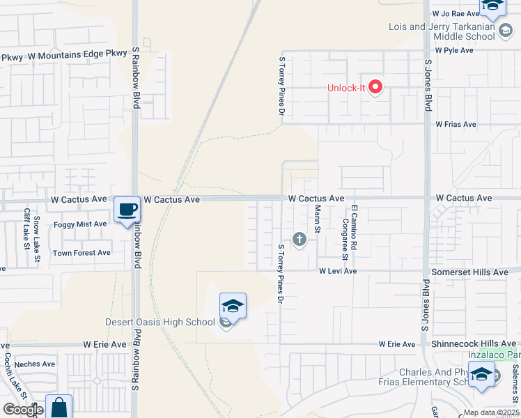 map of restaurants, bars, coffee shops, grocery stores, and more near 10522 Verona Wood Street in Las Vegas