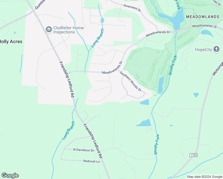 map of restaurants, bars, coffee shops, grocery stores, and more near 363 Prescott Drive in Winston-Salem