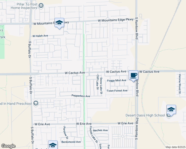 map of restaurants, bars, coffee shops, grocery stores, and more near 7268 Tin Mine Avenue in Las Vegas