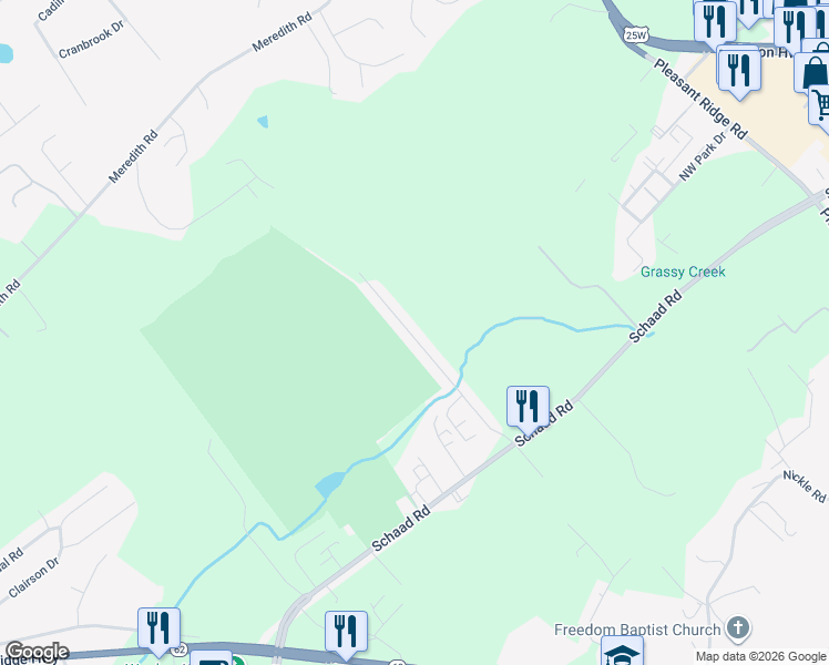 map of restaurants, bars, coffee shops, grocery stores, and more near 7006 La Christa Way in Knoxville