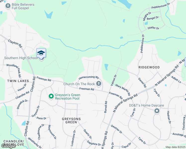 map of restaurants, bars, coffee shops, grocery stores, and more near 1113 Homecoming Way in Durham