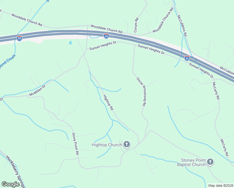 map of restaurants, bars, coffee shops, grocery stores, and more near 1520 Hightop Road in Knoxville
