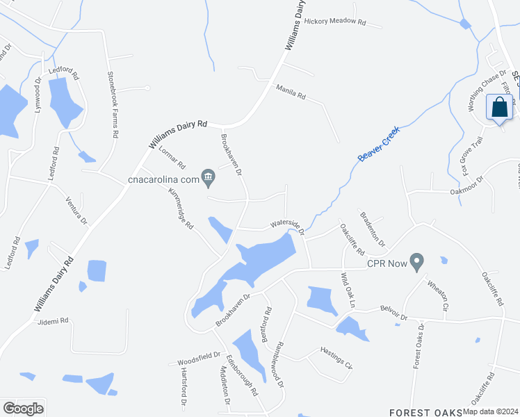 map of restaurants, bars, coffee shops, grocery stores, and more near 3702 Coopers Farm Road in Greensboro