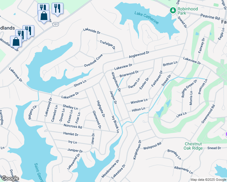 map of restaurants, bars, coffee shops, grocery stores, and more near 114 Jasper Drive in Crossville