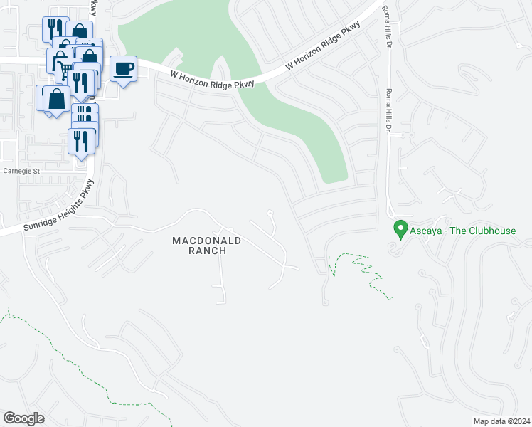 map of restaurants, bars, coffee shops, grocery stores, and more near 2089 King Mesa Drive in Henderson