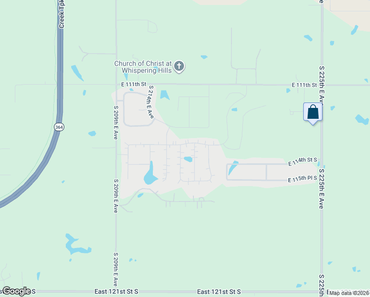 map of restaurants, bars, coffee shops, grocery stores, and more near 11494 South 218th East Avenue in Broken Arrow