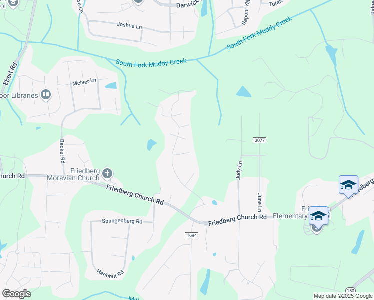 map of restaurants, bars, coffee shops, grocery stores, and more near 1955 Ironstone Court in Winston-Salem