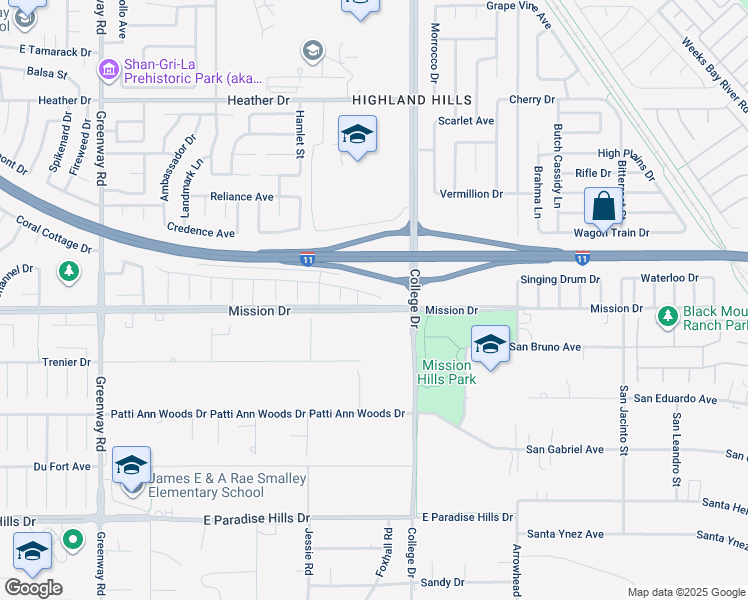 map of restaurants, bars, coffee shops, grocery stores, and more near 479 Lost Horizon Avenue in Henderson