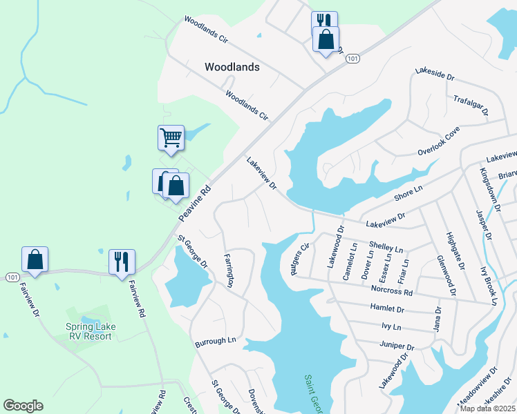 map of restaurants, bars, coffee shops, grocery stores, and more near 14 Briar Court in Crossville