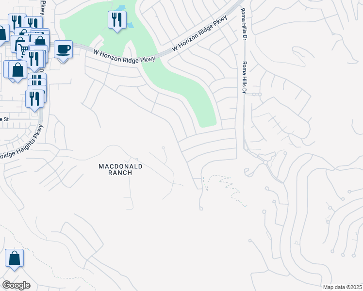 map of restaurants, bars, coffee shops, grocery stores, and more near 2080 King Mesa Drive in Henderson