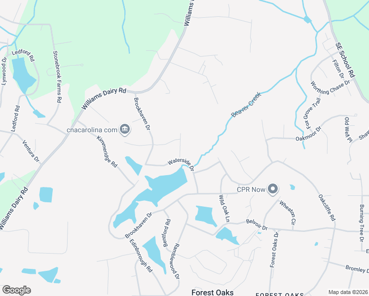 map of restaurants, bars, coffee shops, grocery stores, and more near 4205 Hunting Meadow Road in Greensboro