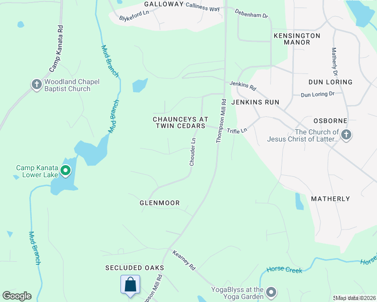 map of restaurants, bars, coffee shops, grocery stores, and more near 7425 Chouder Lane in Wake Forest