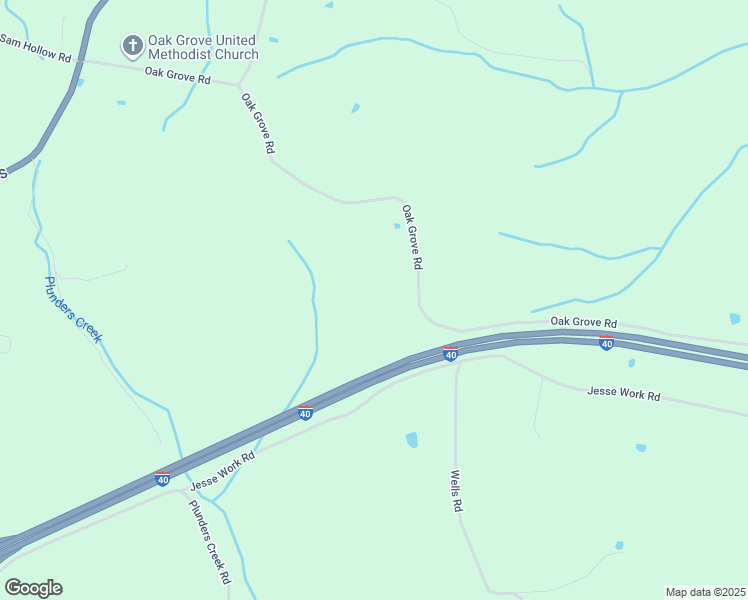 map of restaurants, bars, coffee shops, grocery stores, and more near 1302 Oak Grove Road in Dickson