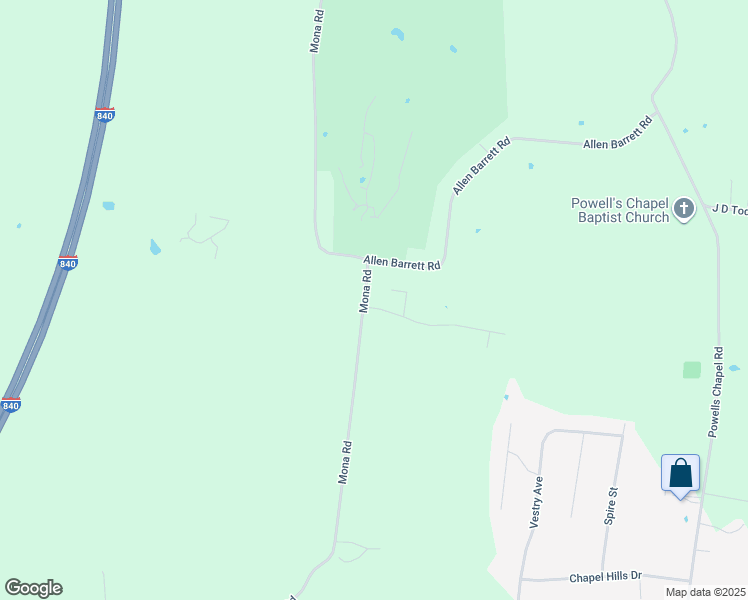 map of restaurants, bars, coffee shops, grocery stores, and more near 1003 Tiger Woods Way in Murfreesboro