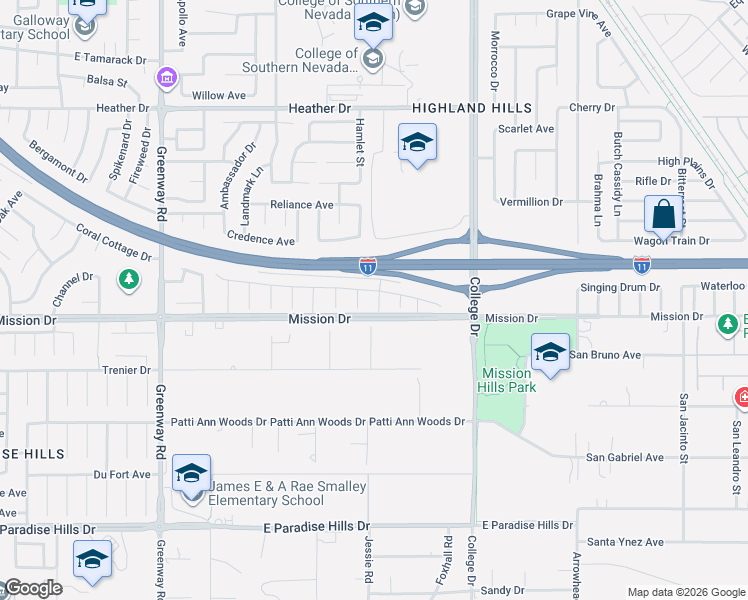 map of restaurants, bars, coffee shops, grocery stores, and more near 993 Bayberry Cove Street in Henderson