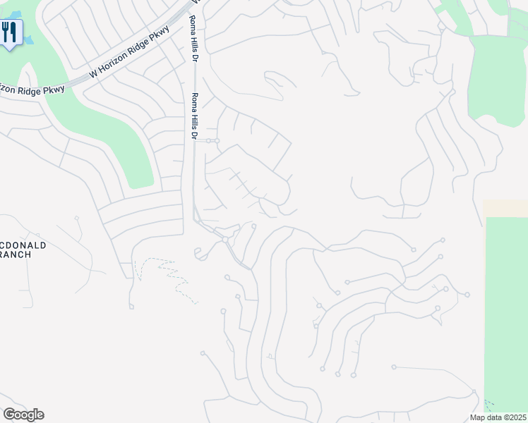 map of restaurants, bars, coffee shops, grocery stores, and more near 807 Magnum Cliff Court in Henderson