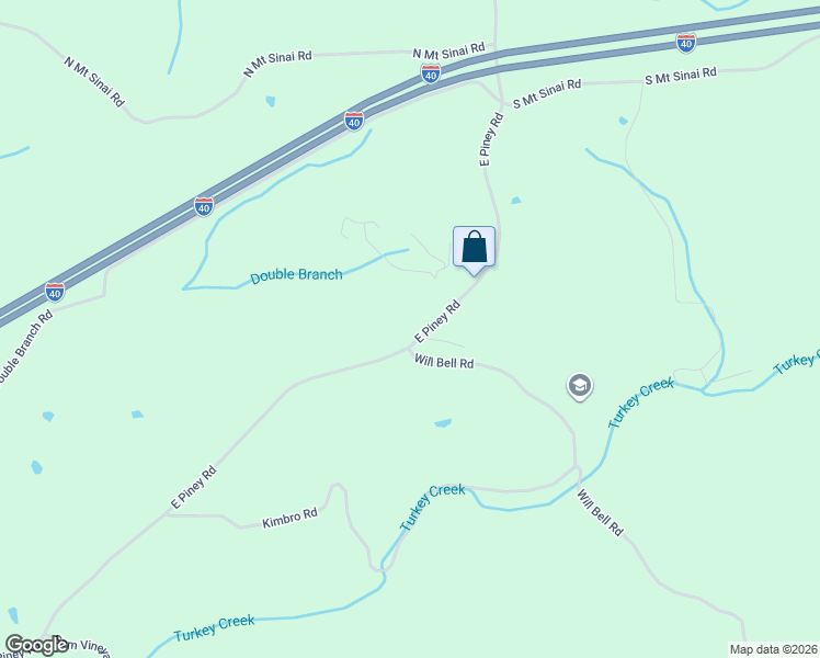 map of restaurants, bars, coffee shops, grocery stores, and more near 1511 East Piney Road in Dickson