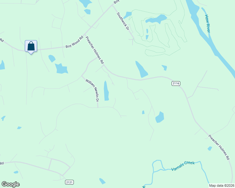 map of restaurants, bars, coffee shops, grocery stores, and more near 3400 Varnals Road in Graham