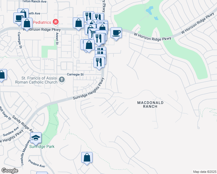 map of restaurants, bars, coffee shops, grocery stores, and more near in Henderson