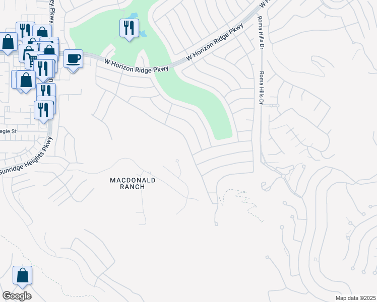 map of restaurants, bars, coffee shops, grocery stores, and more near 2089 King Mesa Dr in Henderson