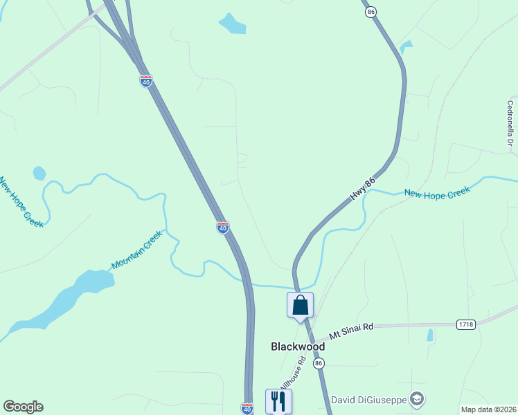 map of restaurants, bars, coffee shops, grocery stores, and more near 5803 Hideaway Drive in Chapel Hill