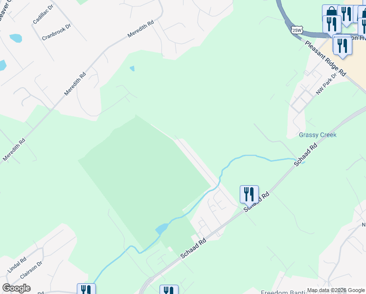 map of restaurants, bars, coffee shops, grocery stores, and more near 7101 La Christa Way in Knoxville