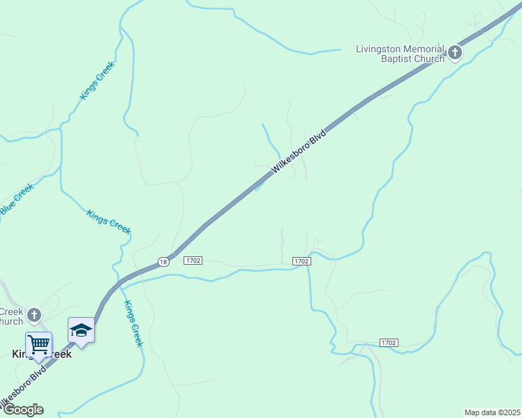 map of restaurants, bars, coffee shops, grocery stores, and more near 3920 Wilkesboro Boulevard in Lenoir