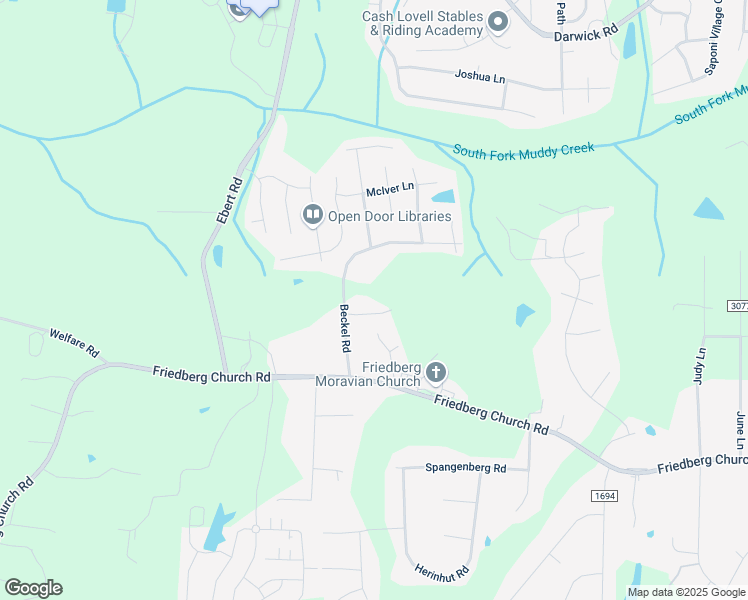 map of restaurants, bars, coffee shops, grocery stores, and more near 4937 Beckel Road in Winston-Salem