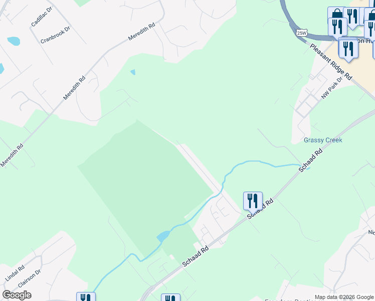 map of restaurants, bars, coffee shops, grocery stores, and more near 7100 La Christa Way in Knoxville