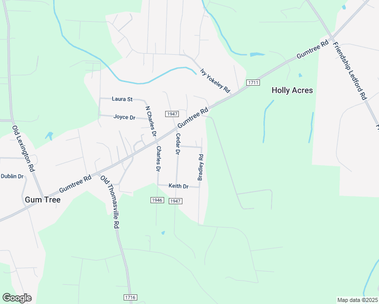 map of restaurants, bars, coffee shops, grocery stores, and more near Javan Drive in Winston-Salem