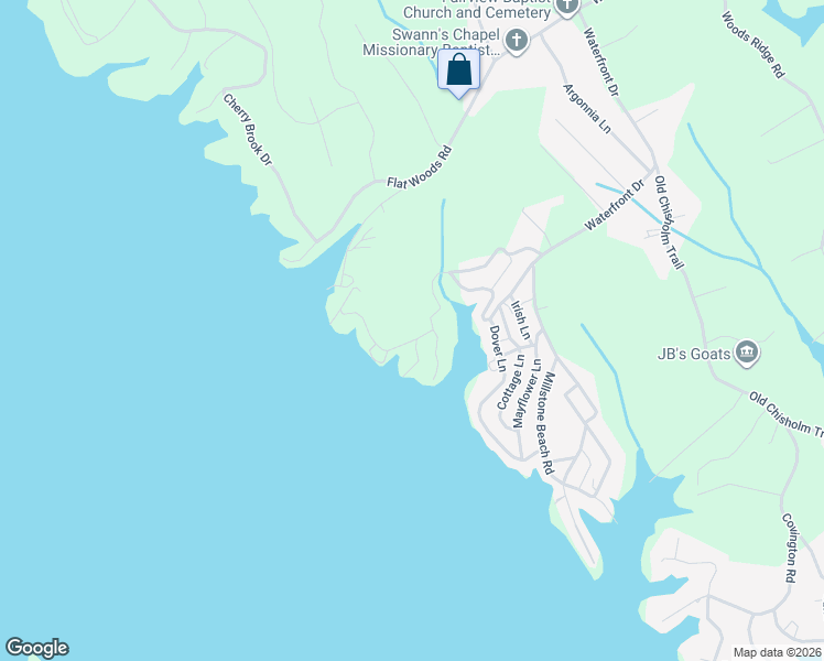 map of restaurants, bars, coffee shops, grocery stores, and more near 1476 Inskip Lane in Dandridge