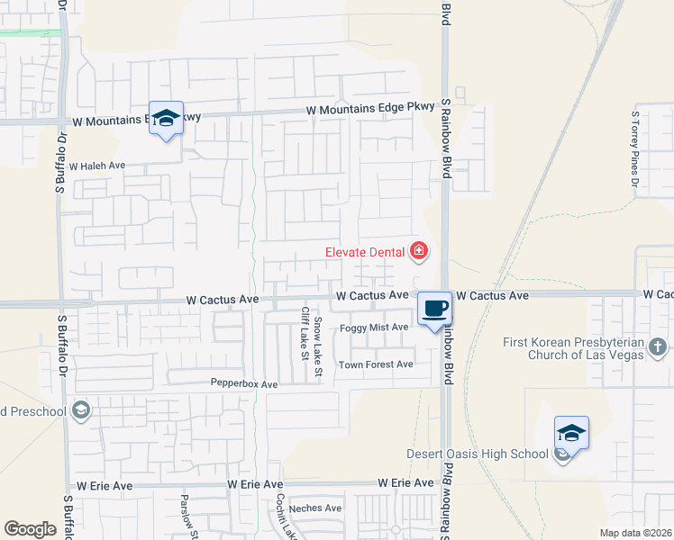 map of restaurants, bars, coffee shops, grocery stores, and more near 10449 Forked Run Street in Las Vegas