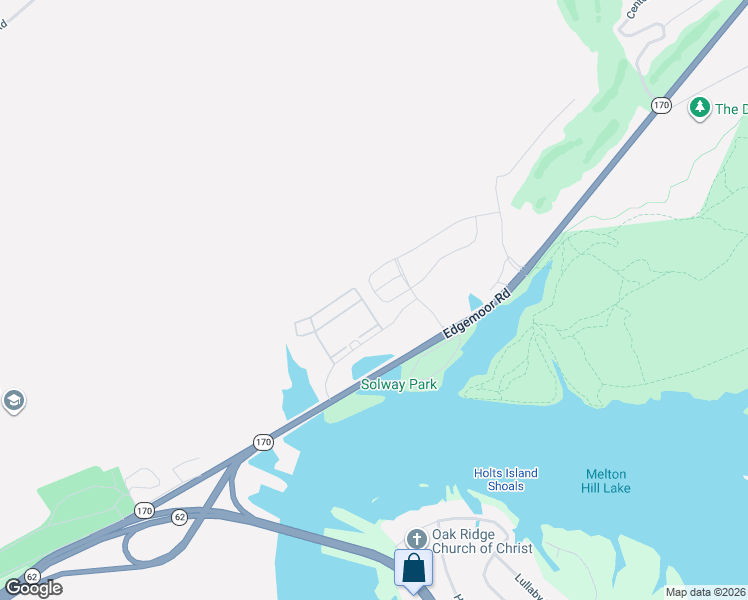 map of restaurants, bars, coffee shops, grocery stores, and more near 180 Waterview Drive in Oak Ridge