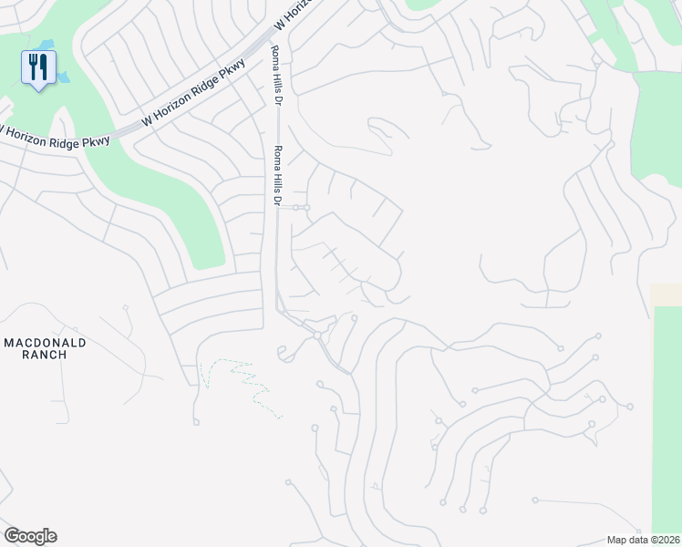 map of restaurants, bars, coffee shops, grocery stores, and more near 801 Dragons Eye Drive in Henderson