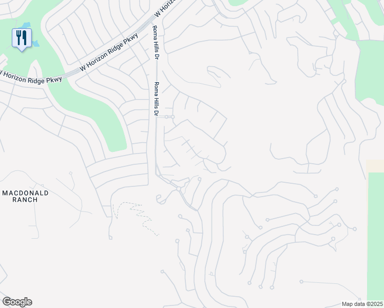 map of restaurants, bars, coffee shops, grocery stores, and more near 801 Dragons Eye Drive in Henderson