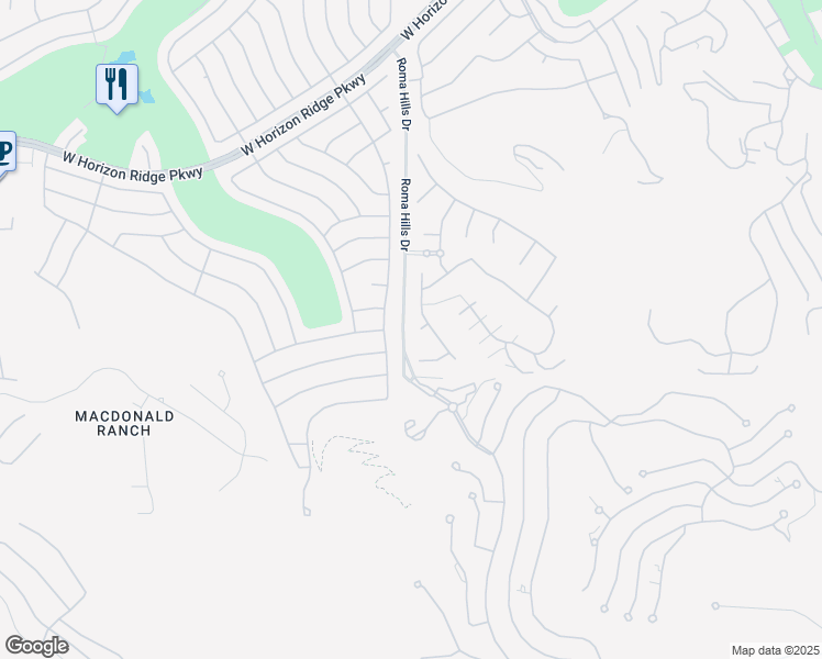 map of restaurants, bars, coffee shops, grocery stores, and more near 1800 Melfi Court in Henderson