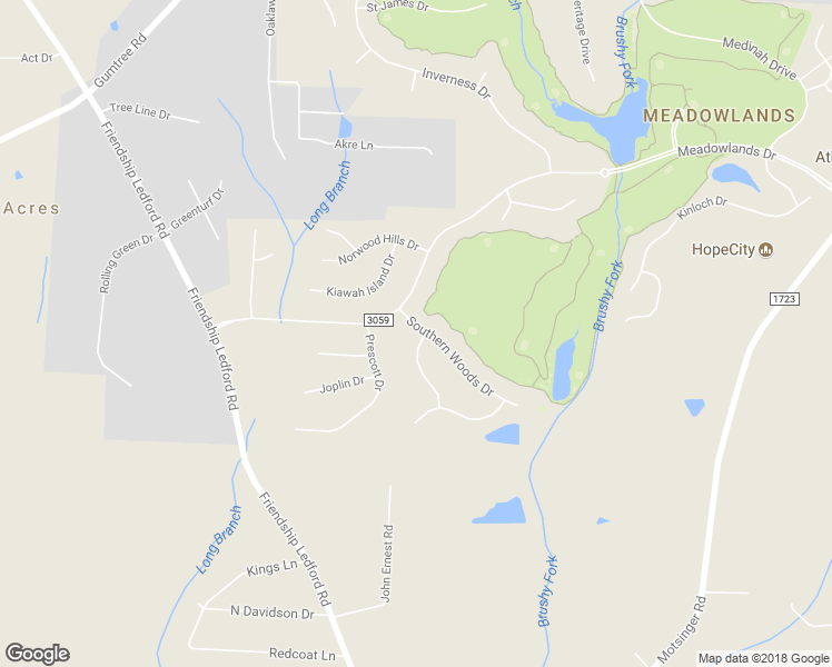 map of restaurants, bars, coffee shops, grocery stores, and more near 106 Red Hawk Lane in Winston-Salem