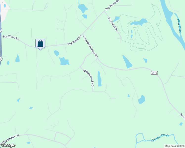 map of restaurants, bars, coffee shops, grocery stores, and more near 3352 William Newlin Drive in Graham