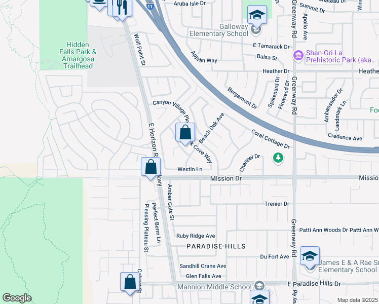 map of restaurants, bars, coffee shops, grocery stores, and more near 840 Holly Lake Way in Henderson