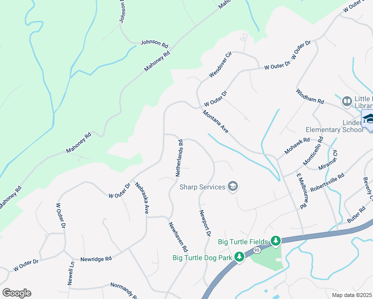 map of restaurants, bars, coffee shops, grocery stores, and more near 124 Netherlands Road in Oak Ridge