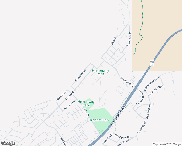 map of restaurants, bars, coffee shops, grocery stores, and more near 876 Judi Place in Boulder City