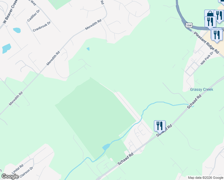 map of restaurants, bars, coffee shops, grocery stores, and more near 7139 La Christa Way in Knoxville