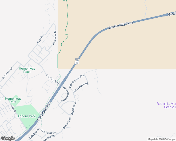 map of restaurants, bars, coffee shops, grocery stores, and more near 942 Villa Grande Way in Boulder City