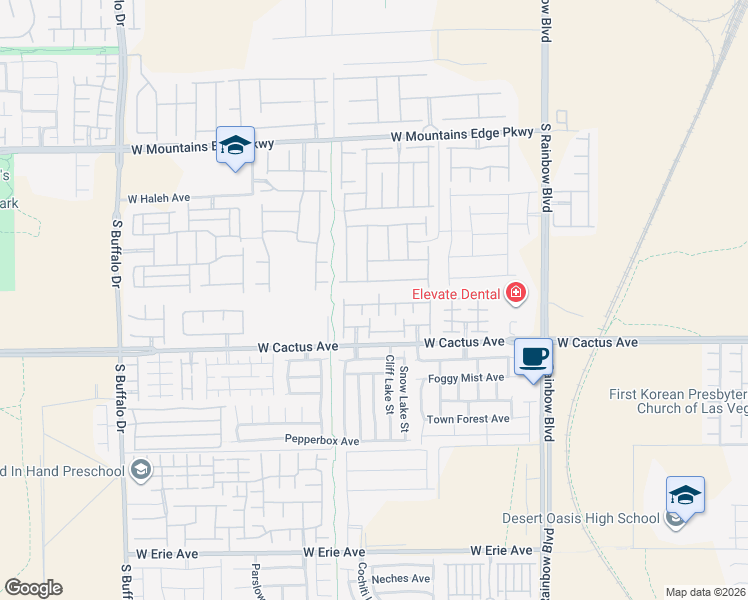 map of restaurants, bars, coffee shops, grocery stores, and more near 7256 Sterling Rock Avenue in Las Vegas