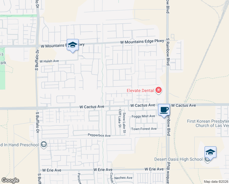 map of restaurants, bars, coffee shops, grocery stores, and more near 7256 Sterling Rock Avenue in Las Vegas