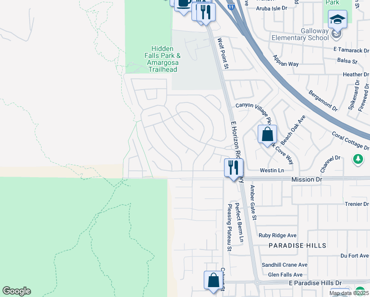 map of restaurants, bars, coffee shops, grocery stores, and more near 787 Craigmark Court in Henderson