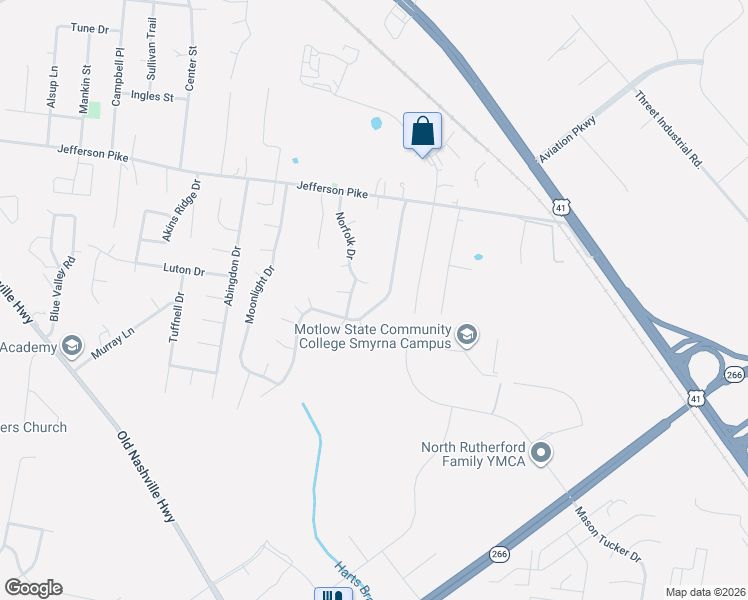map of restaurants, bars, coffee shops, grocery stores, and more near 1536 Ridgemont Drive in La Vergne