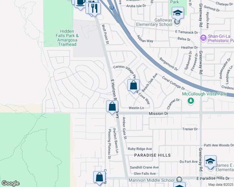 map of restaurants, bars, coffee shops, grocery stores, and more near 843 Rusty Anchor Way in Henderson