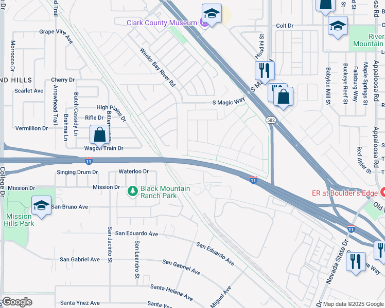 map of restaurants, bars, coffee shops, grocery stores, and more near 889 Harbor Avenue in Henderson